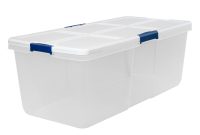 Hefty Modular Clear Storage Bins 100 Qt Xl Stackable Bin With for size 3000 X 3000