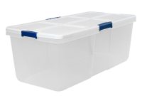 Hefty Modular Clear Storage Bins 100 Qt Xl Stackable Bin With with size 3000 X 3000