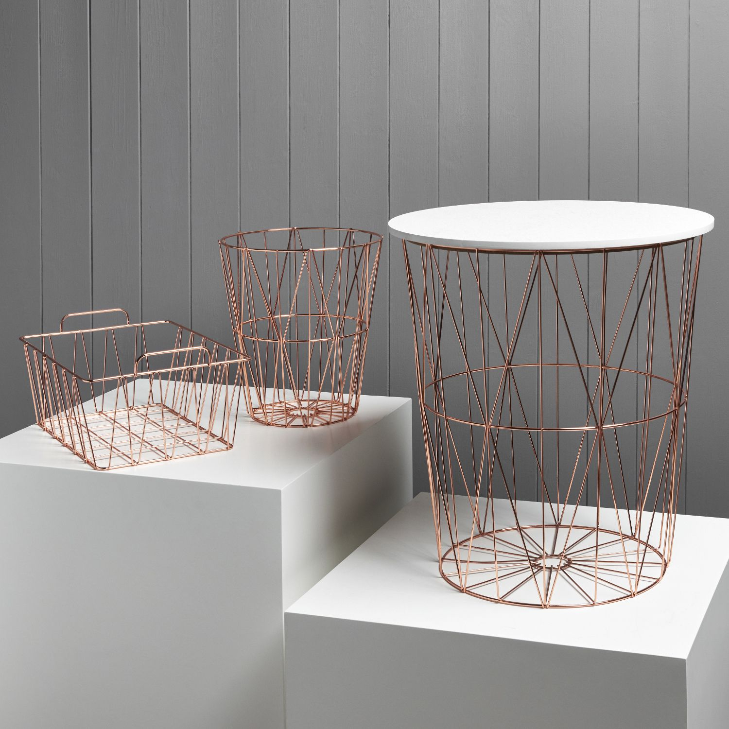 Hexa Rose Gold Wire Basket Room In 2019 Gold Wire Basket Wire with regard to dimensions 1500 X 1500