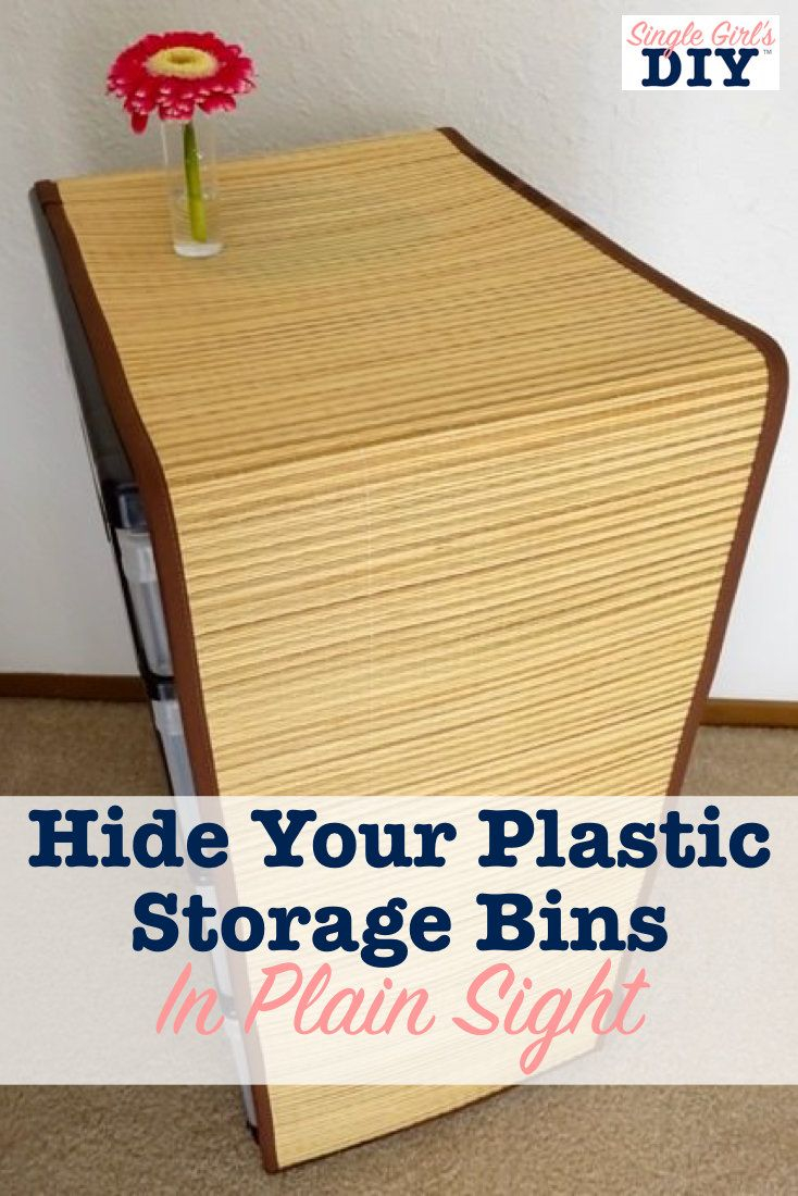 Hide Your Plastic Storage Bins In Plain Sight Best Of Single regarding sizing 734 X 1100