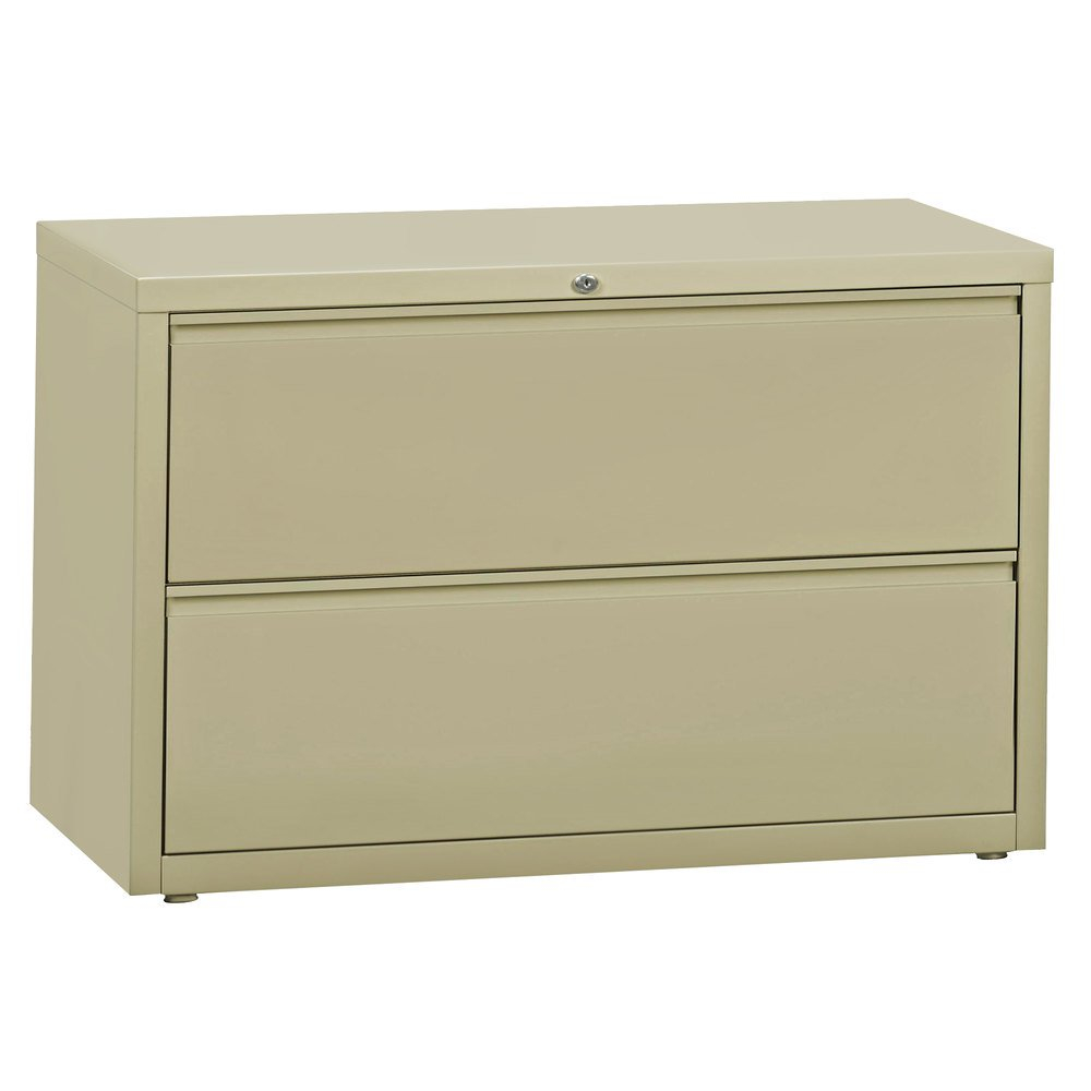 Hirsh Industries 17456 Putty Two Drawer Lateral File Cabinet 42 X within measurements 1000 X 1000