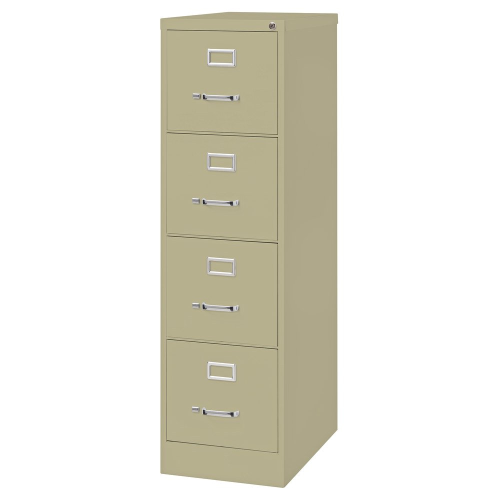 Hirsh Industries 17545 Putty Four Drawer Vertical Letter File Cabinet with regard to sizing 1000 X 1000