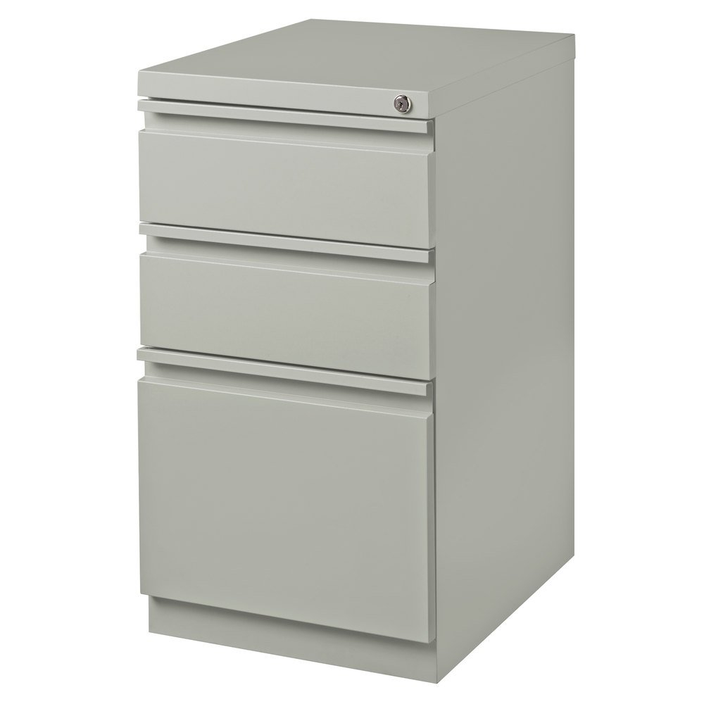 Hirsh Industries 18576 Gray Mobile Pedestal Letter File Cabinet With 2 Box Drawers And 1 File Drawer 15 X 19 78 X 27 34 regarding proportions 1000 X 1000