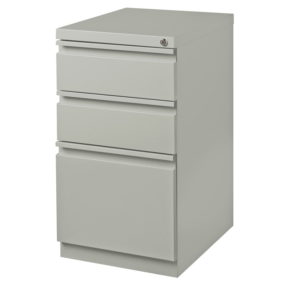 Hirsh Industries 18576 Gray Mobile Pedestal Letter File Cabinet With 2 for measurements 1000 X 1000