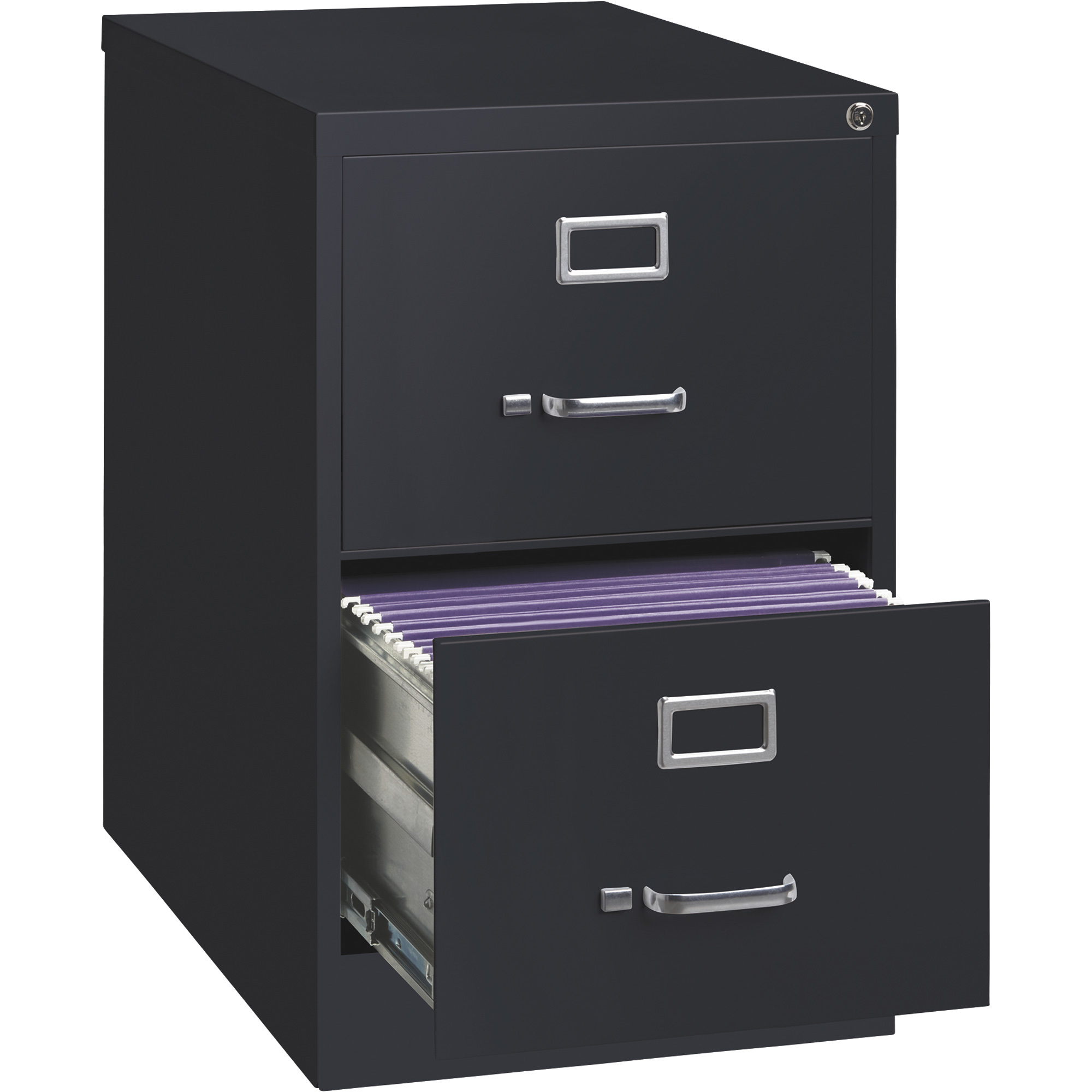 Hirsh Industries 2 Drawer Legal File Cabinet Black 18inw X 265 throughout measurements 2000 X 2000