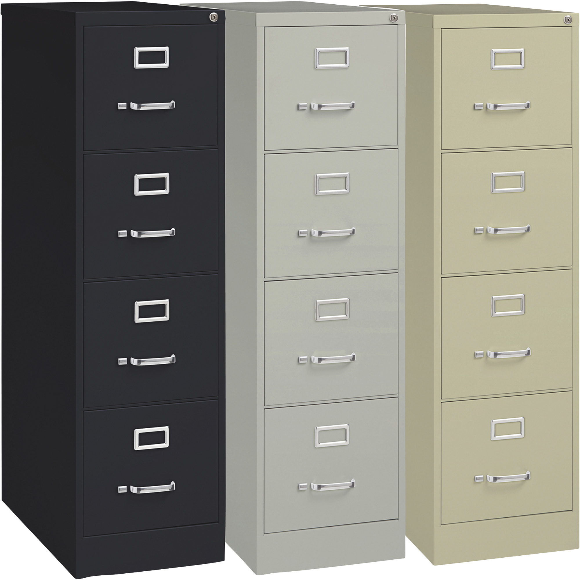 Hirsh Industries Deep 4 Drawer Letter File Cabinet Putty 15inw X intended for proportions 2000 X 2000