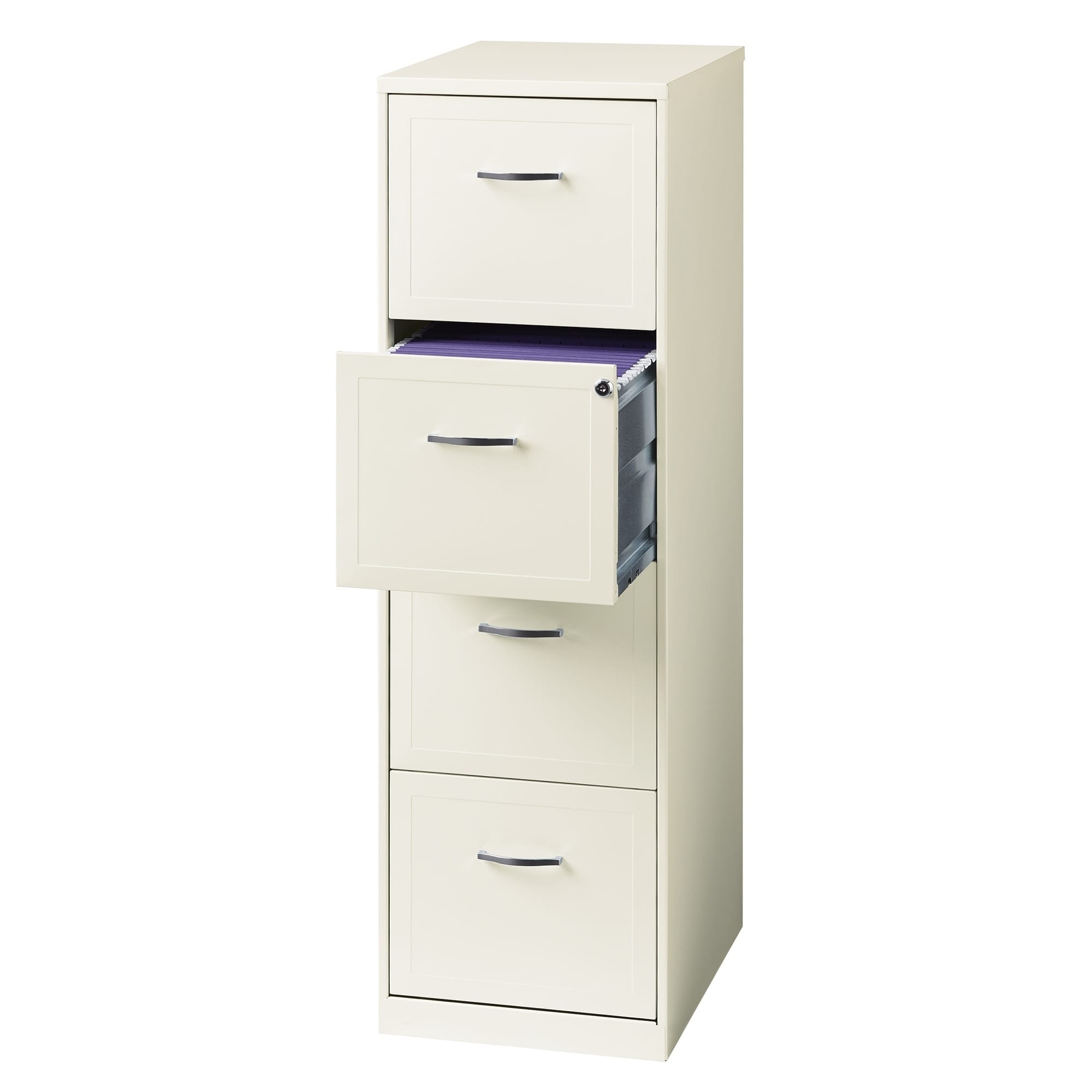 Hirsh Soho 18 In Deep 4 Drawer Vertical File Cabinet In Pearl White with regard to proportions 2000 X 2000