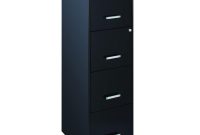 Hirsh Space Solutions 18 Deep 4 Drawer Smart File Cabinet In Black intended for sizing 1800 X 1800