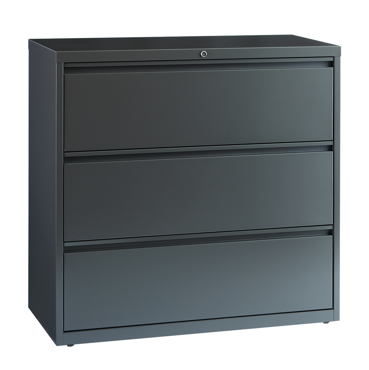 Hl8000 Series 42 Inch Wide 3 Drawer Lateral File Cabinet Black pertaining to size 1200 X 1204