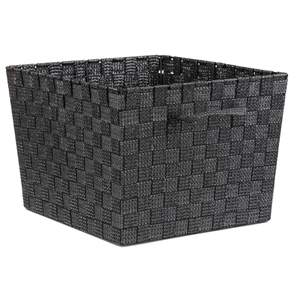 Home Basics 10 In X 13 In Decorative Storage Basket Pb49694 The throughout dimensions 1000 X 1000