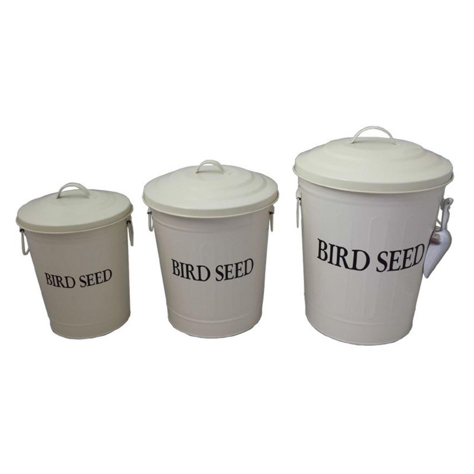 Home Bazaar 3 Piece Beige Bird Seed Containers Walmart within dimensions 1600 X 1600