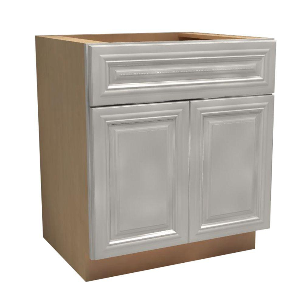 Home Decorators Collection 24x345x21 In Coventry Assembled Vanity Sink Base Cabinet With 2 Soft Close Doors 1 False Drawer Front In Pacific White throughout measurements 1000 X 1000