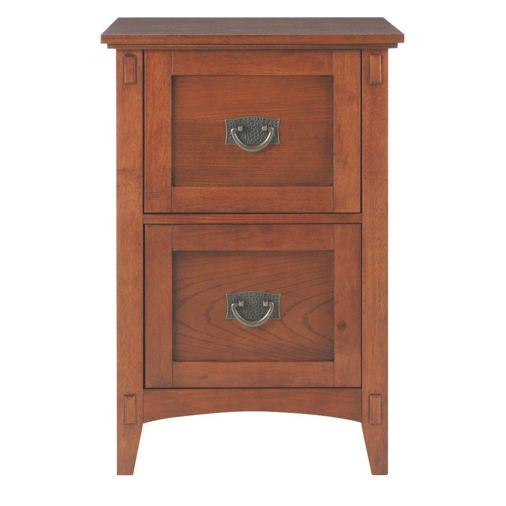 Home Decorators Collection Artisan Medium Oak 2 Drawer File Cabinet within size 1000 X 1000