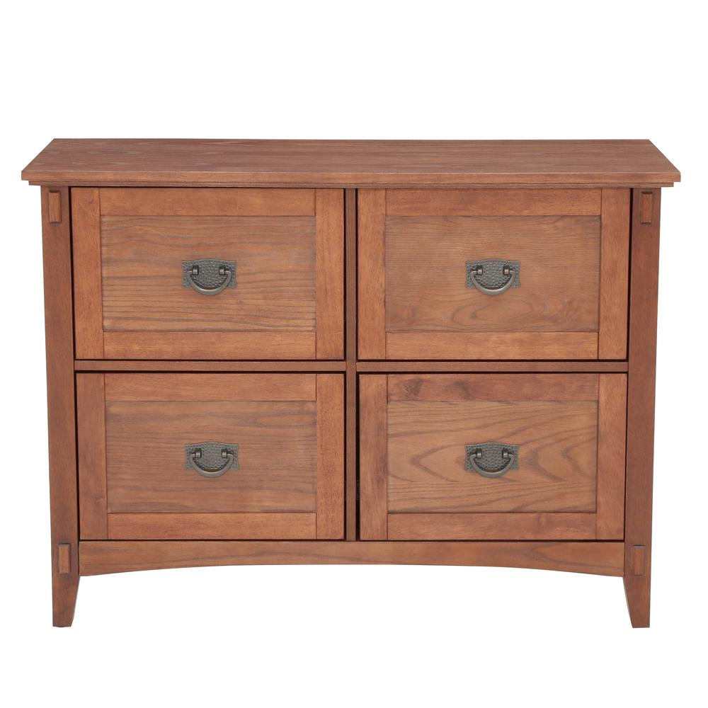 Home Decorators Collection Artisan Medium Oak 4 Drawer File Cabinet intended for sizing 1000 X 1000