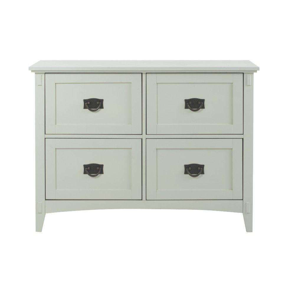 Home Decorators Collection Artisan White 4 Drawer File Cabinet for size 1000 X 1000