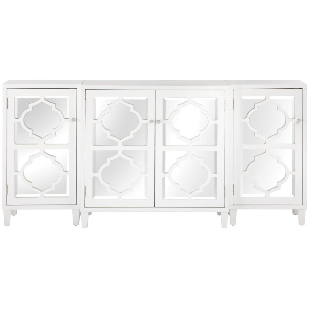 Home Decorators Collection Reflections White Mirrored Console Table inside proportions 1000 X 1000