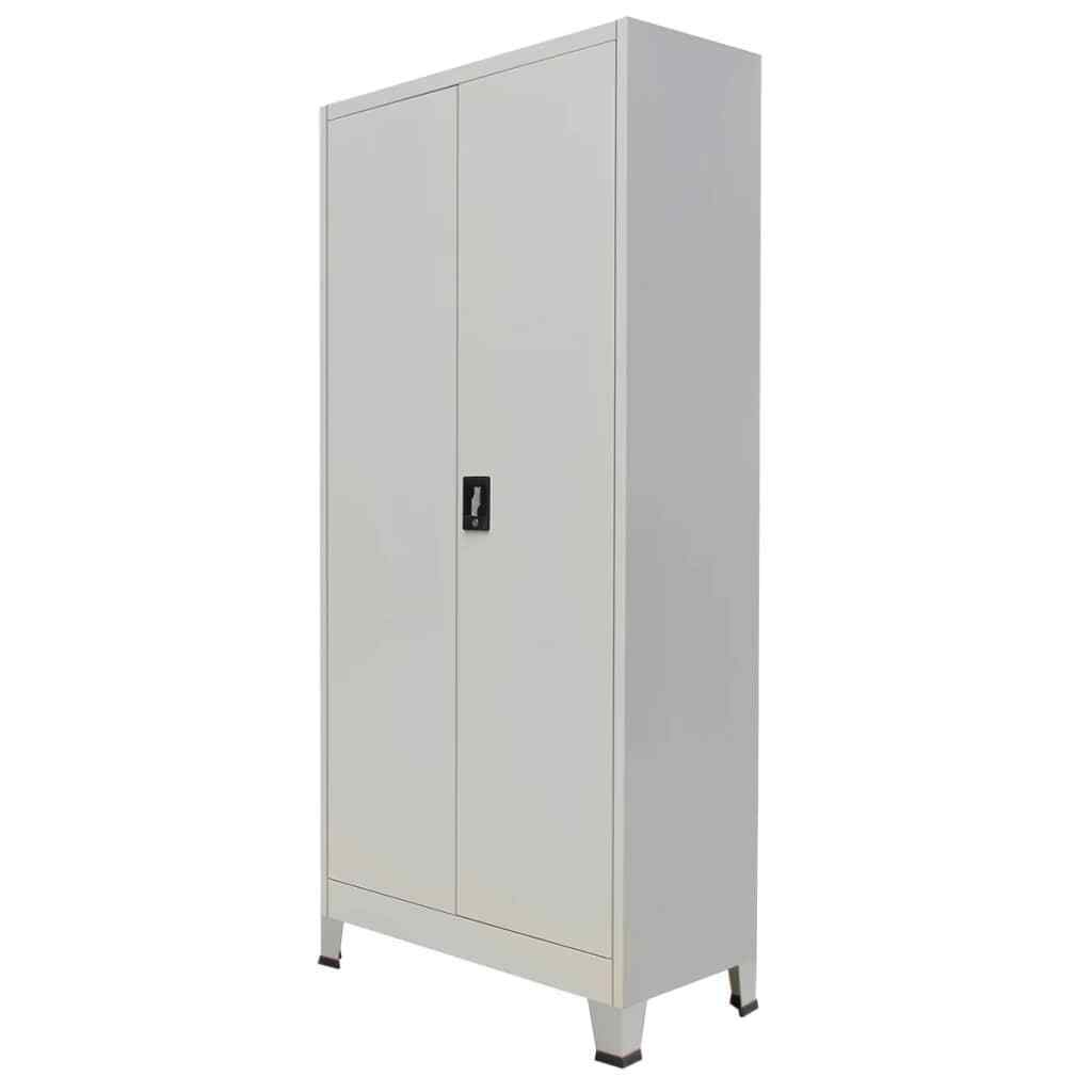 Home Office Filing Cabinet With 2 Doors Steel File Organizer Storage Locker Gray intended for measurements 1024 X 1024