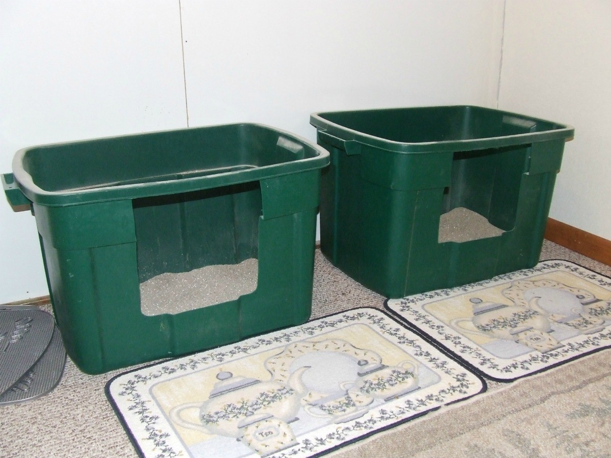 Homemade Cat Litter Box Ideas Thriftyfun with sizing 1200 X 900