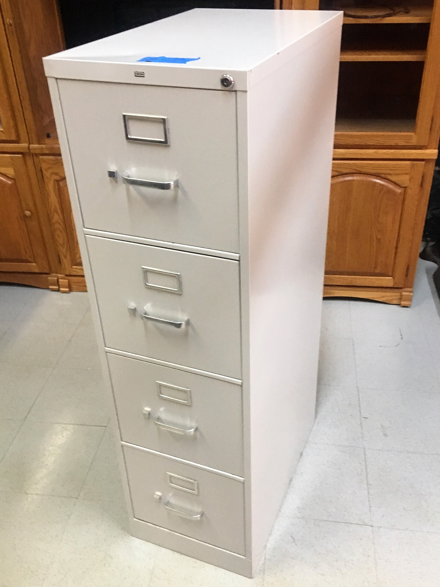 Hon 4 Drawer Letter Size Vertical File Cabinet Light Grey Surplus within sizing 1499 X 2000