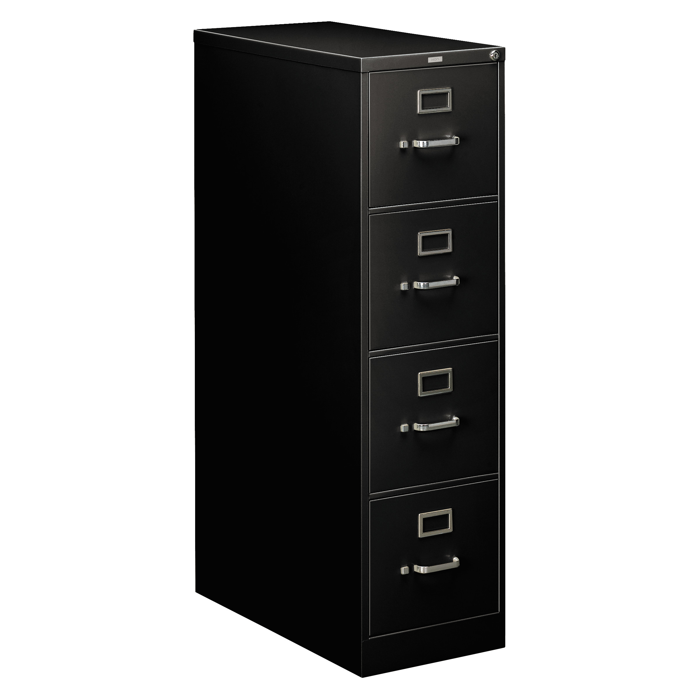 Hon 4 Drawers Vertical Lockable Filing Cabinet Black Walmart with regard to measurements 2400 X 2400