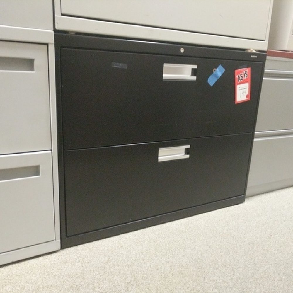 Hon Lateral File Cabinet 2 Drawer Black Wt Polished Chrome Handles throughout size 1000 X 1000