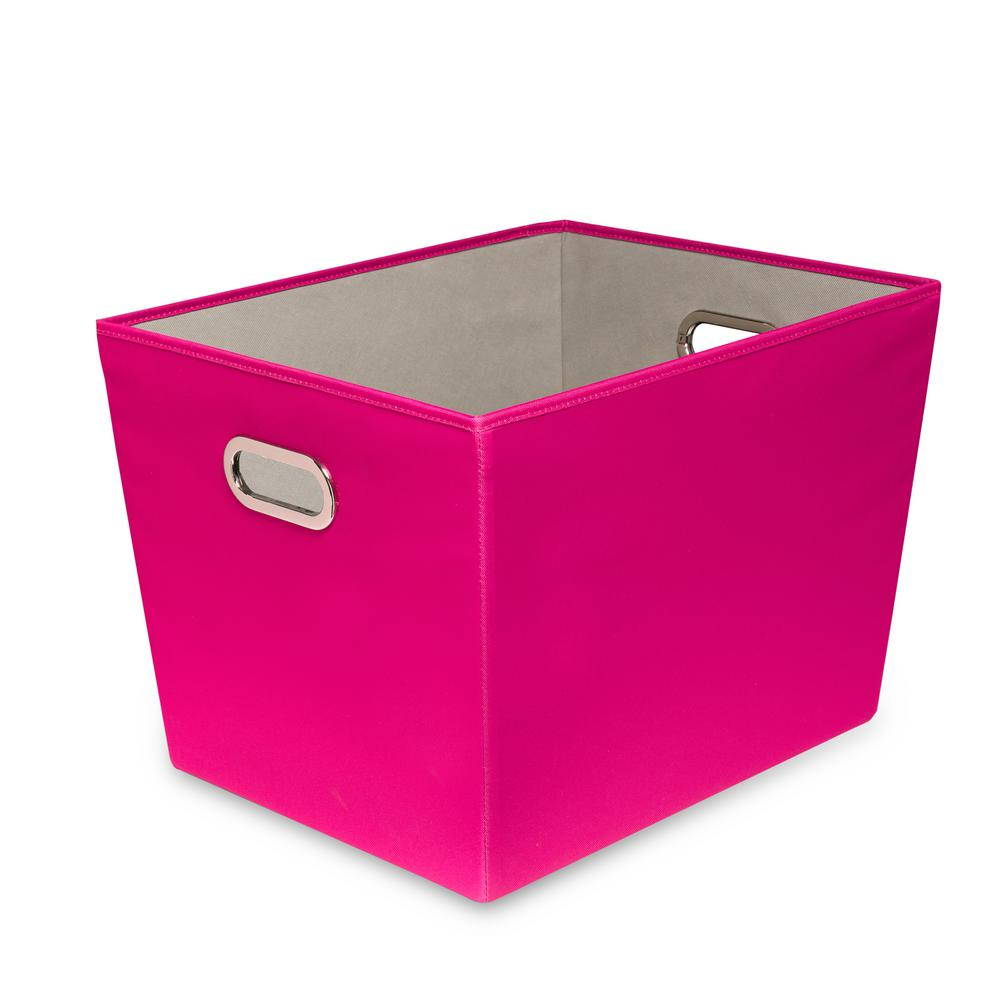 Honey Can Do 60 Qt Hot Pink With Copper Handles Canvas Tote Sft for proportions 1000 X 1000