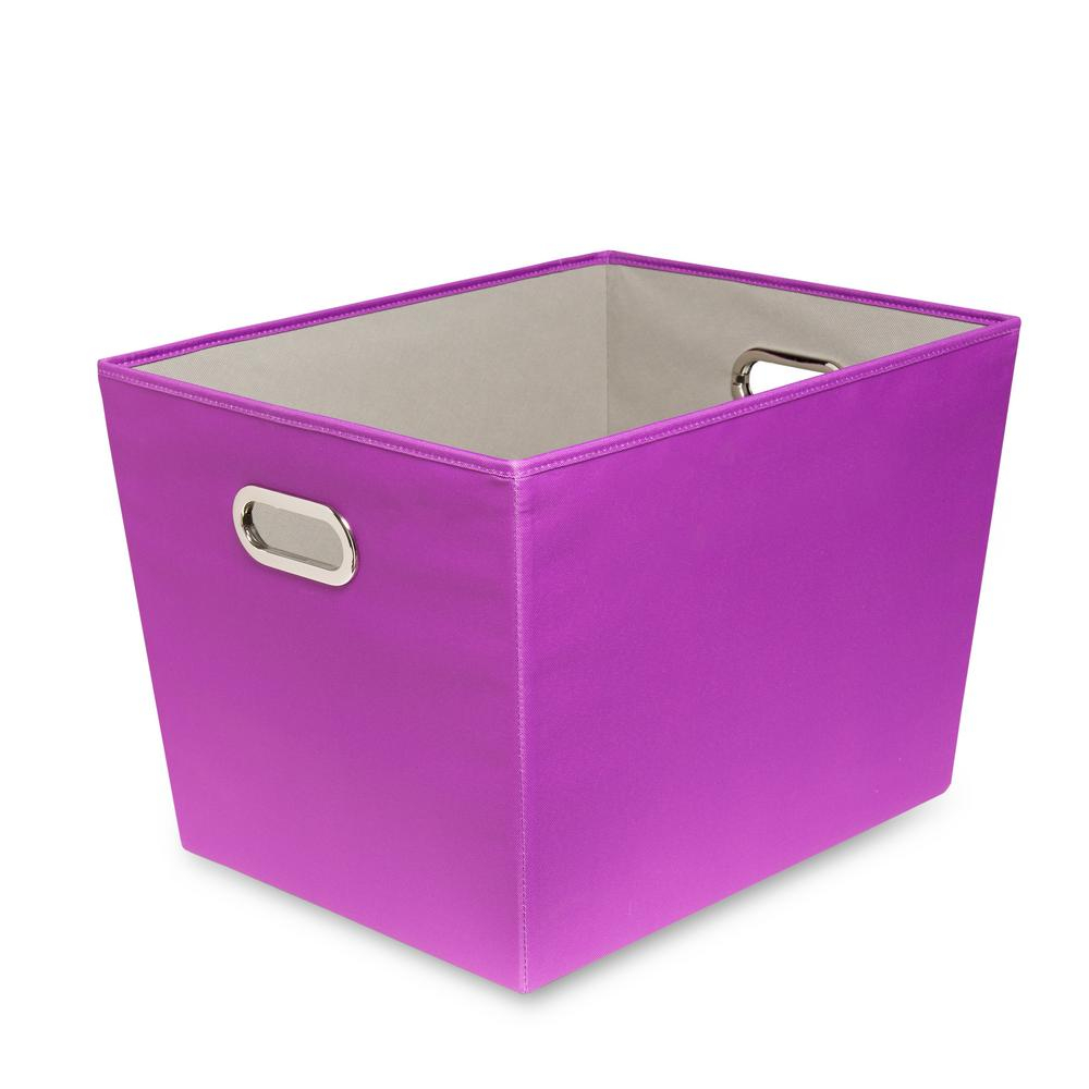 Honey Can Do 60 Qt Purple With Copper Handles Canvas Tote Sft 06857 within measurements 1000 X 1000