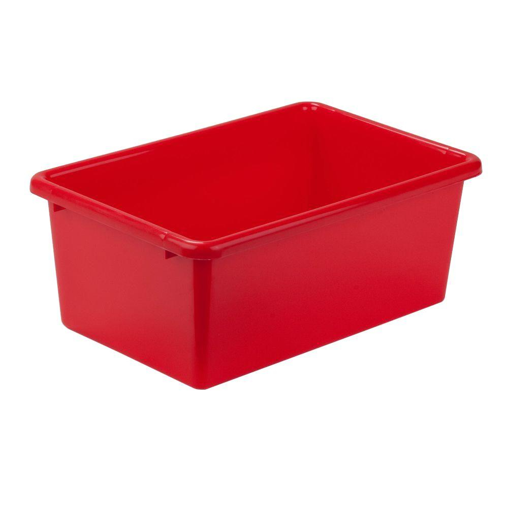 Honey Can Do 79 Qt Storage Bin In Red Prt Srt1602 Smred The Home throughout sizing 1000 X 1000