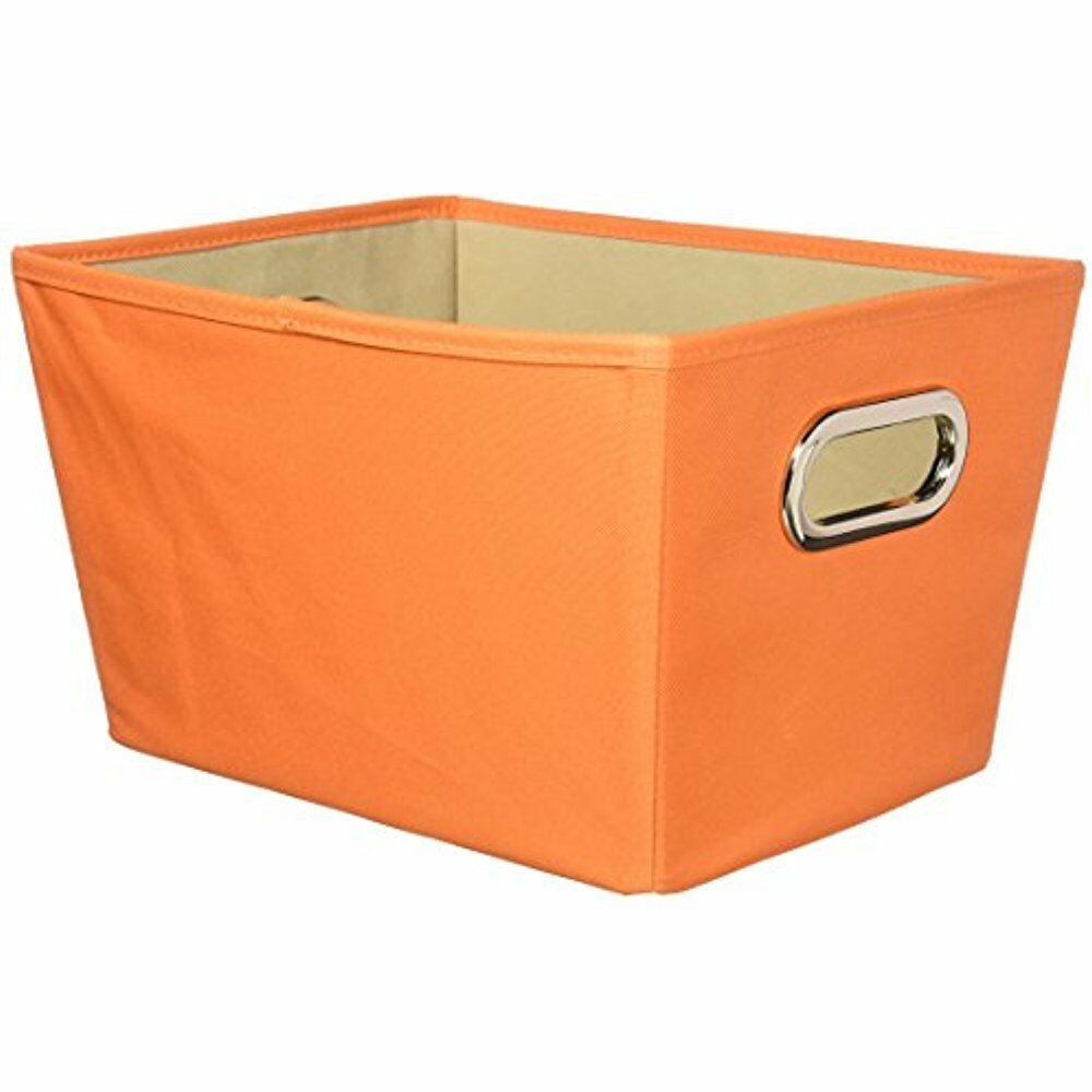 Honey Can Do Decorative Storage Bin With Chrome Handles Small intended for size 1000 X 1000