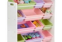 Honey Can Do Kids Toy Storage Organizer With Bins Whitepastel Srt within proportions 1000 X 1000
