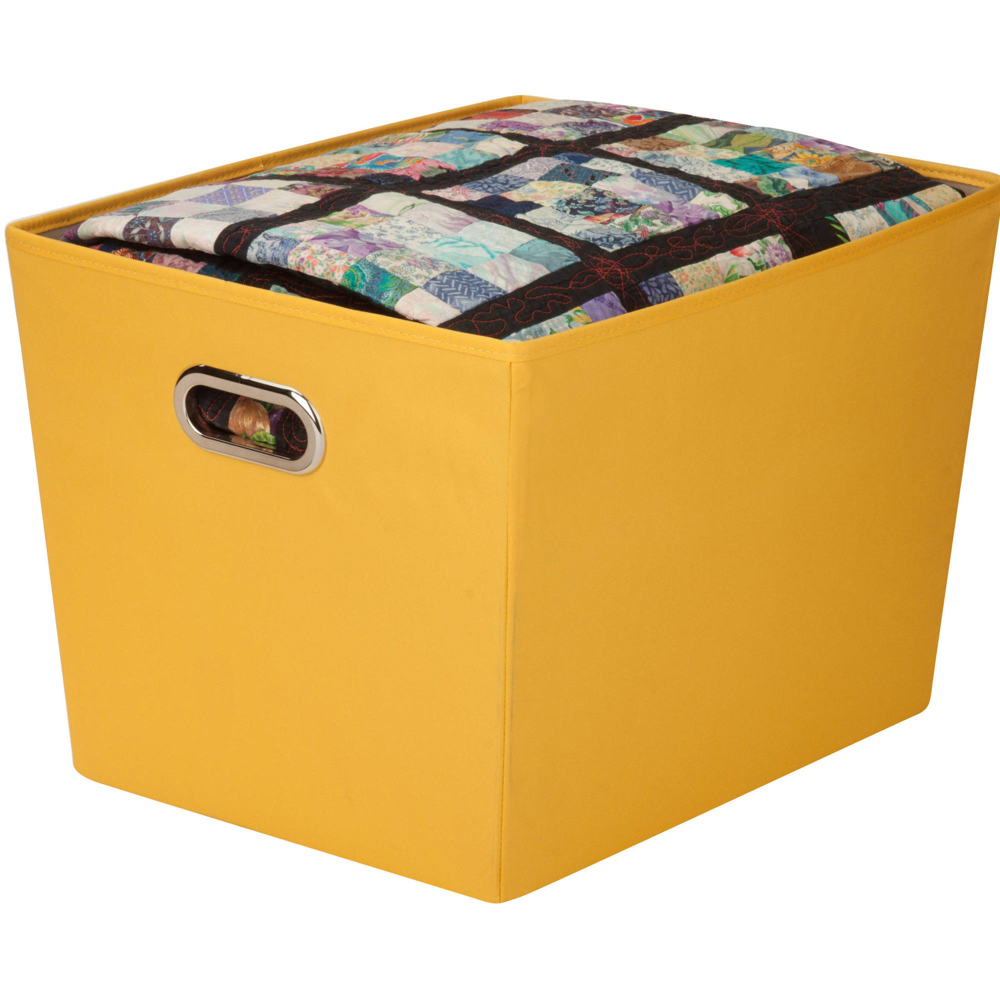 Honey Can Do Large Decorative Storage Bin With Handles Multicolor inside proportions 2000 X 2000