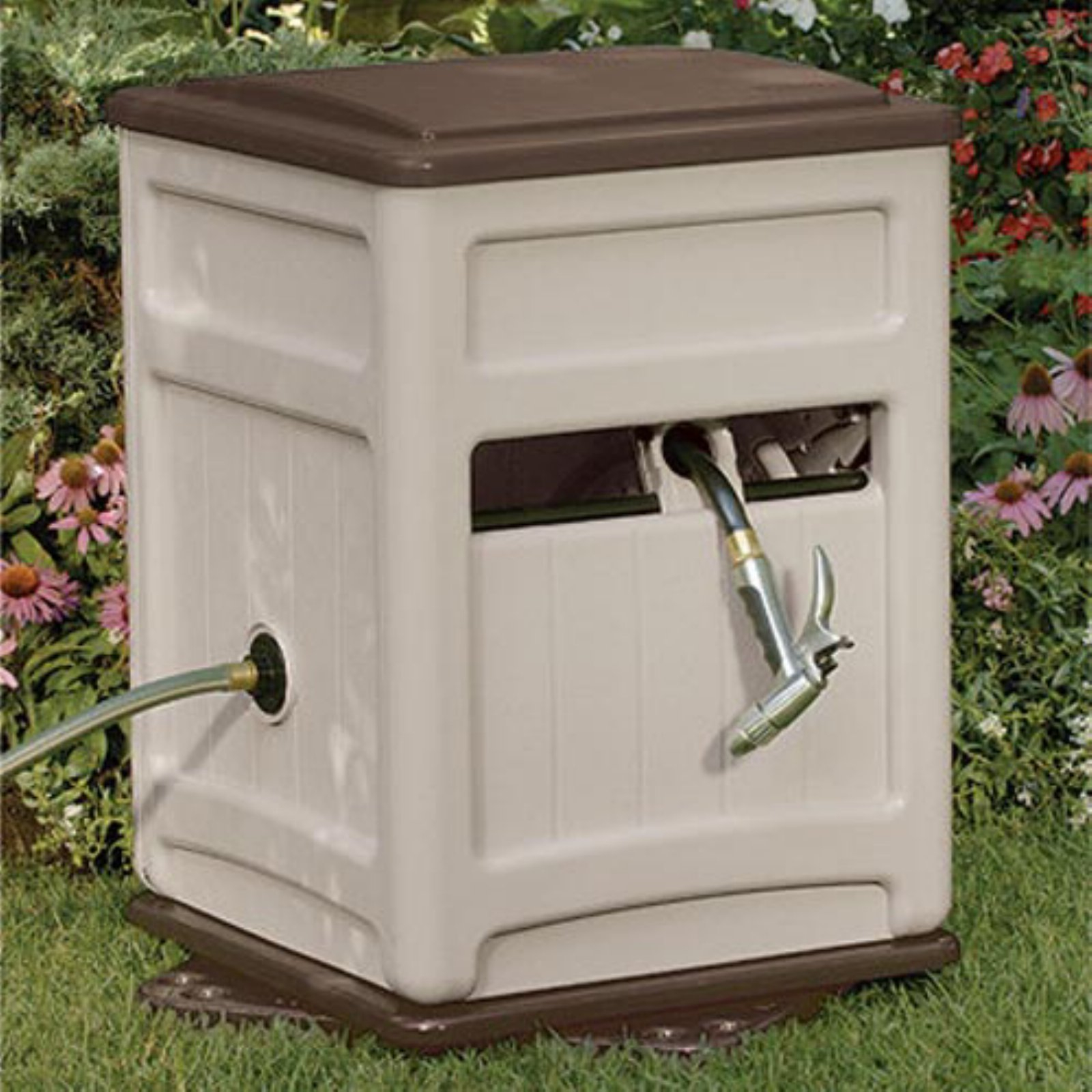 Hose Reel 225 Ft Capacity Garden Lawn Watering Storage Bin Swivel pertaining to proportions 1600 X 1600