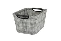 Household Essentials 7 In X 13 In Tapered Canvas Storage Bin With intended for size 1000 X 1000