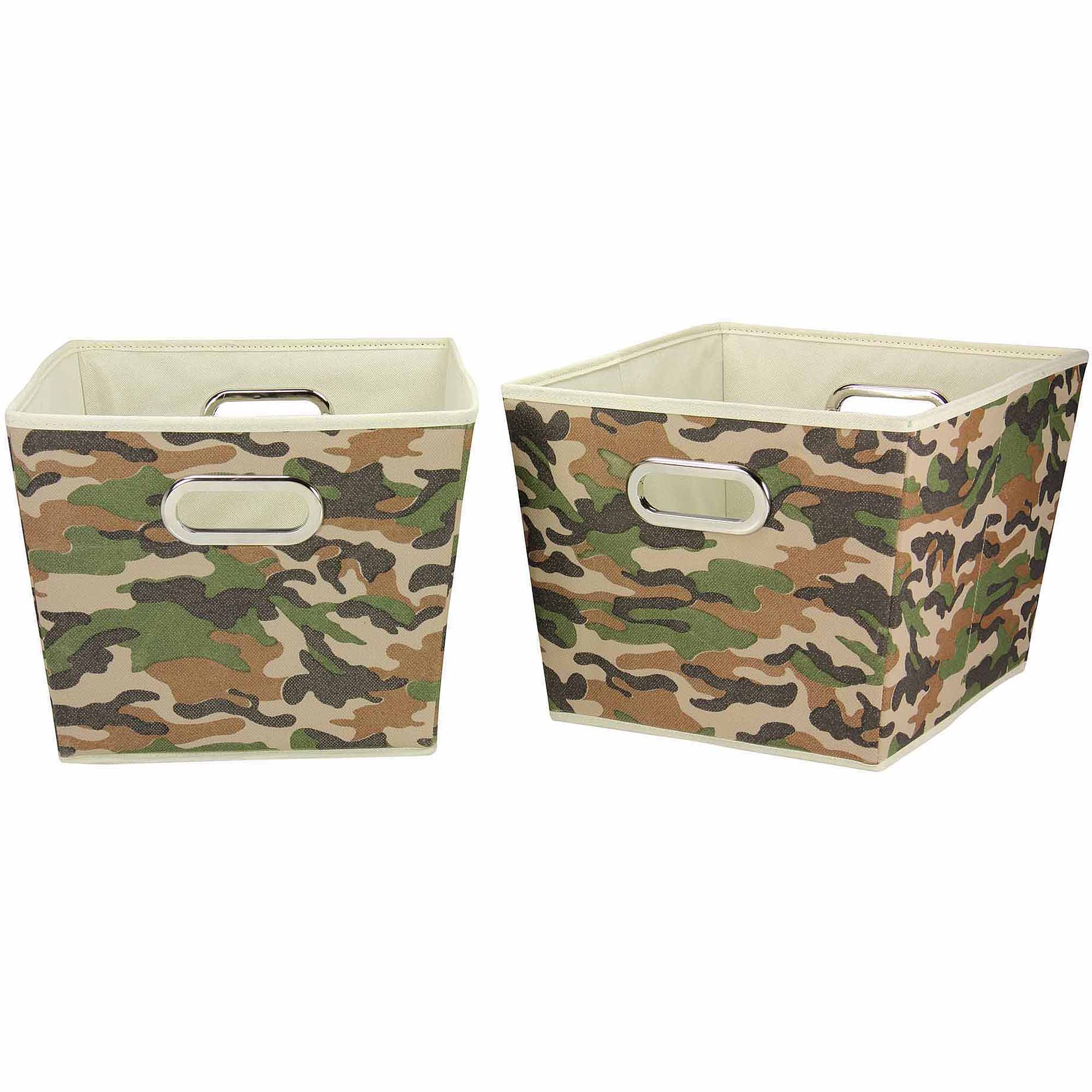 Household Essentials Decorative Storage Bins 2pk Medium Camo intended for dimensions 2000 X 2000