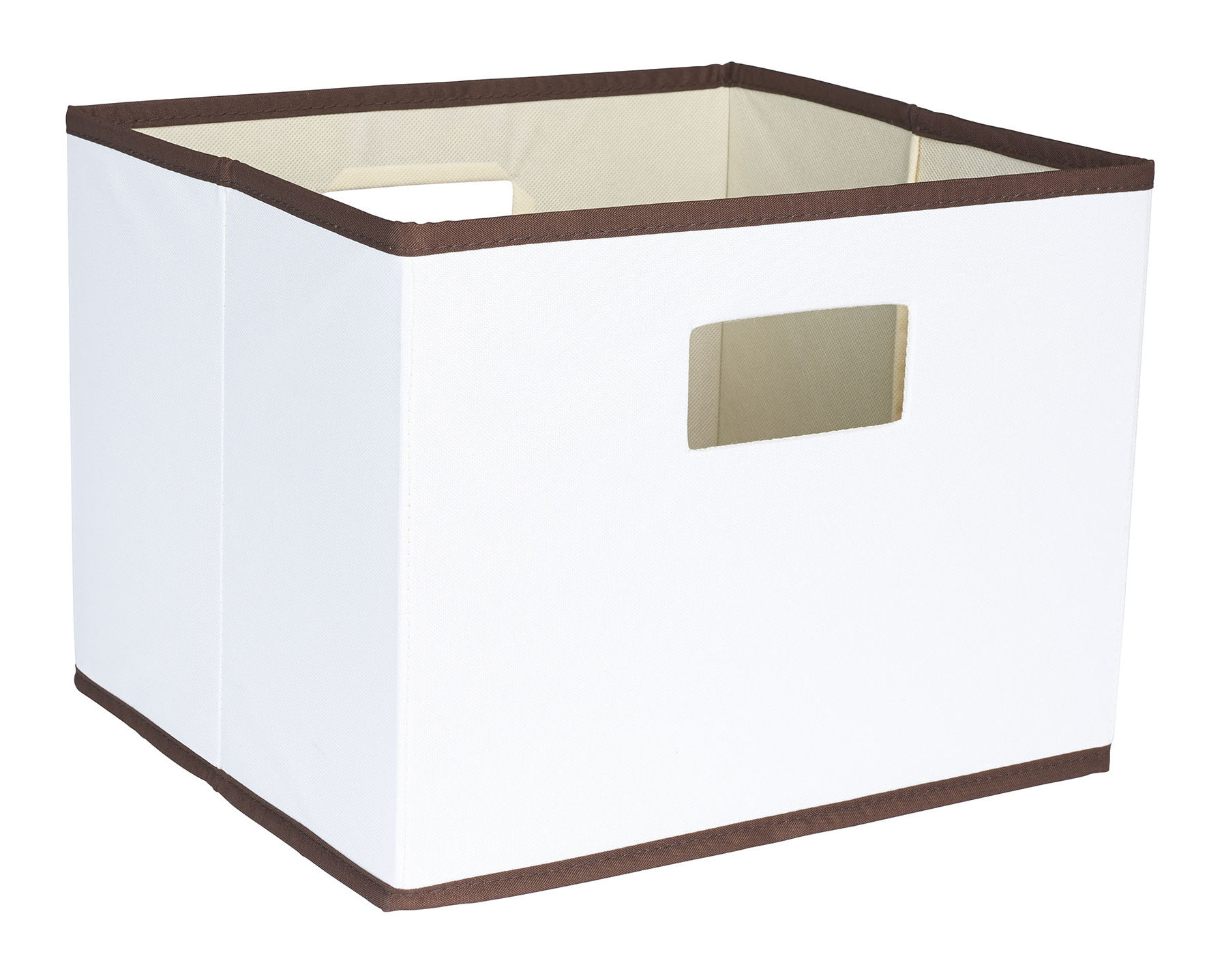 Household Essentials Deluxe Open Storage Bin With Cutout Handle for measurements 1773 X 1437