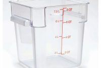 Hubert 8 Qt Clear Plastic Storage Container for size 1000 X 1000