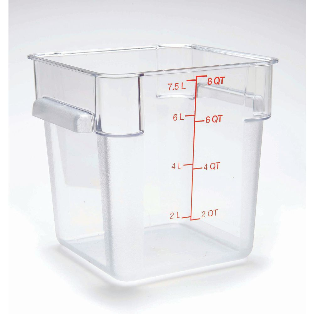 Hubert 8 Qt Clear Plastic Storage Container for size 1000 X 1000