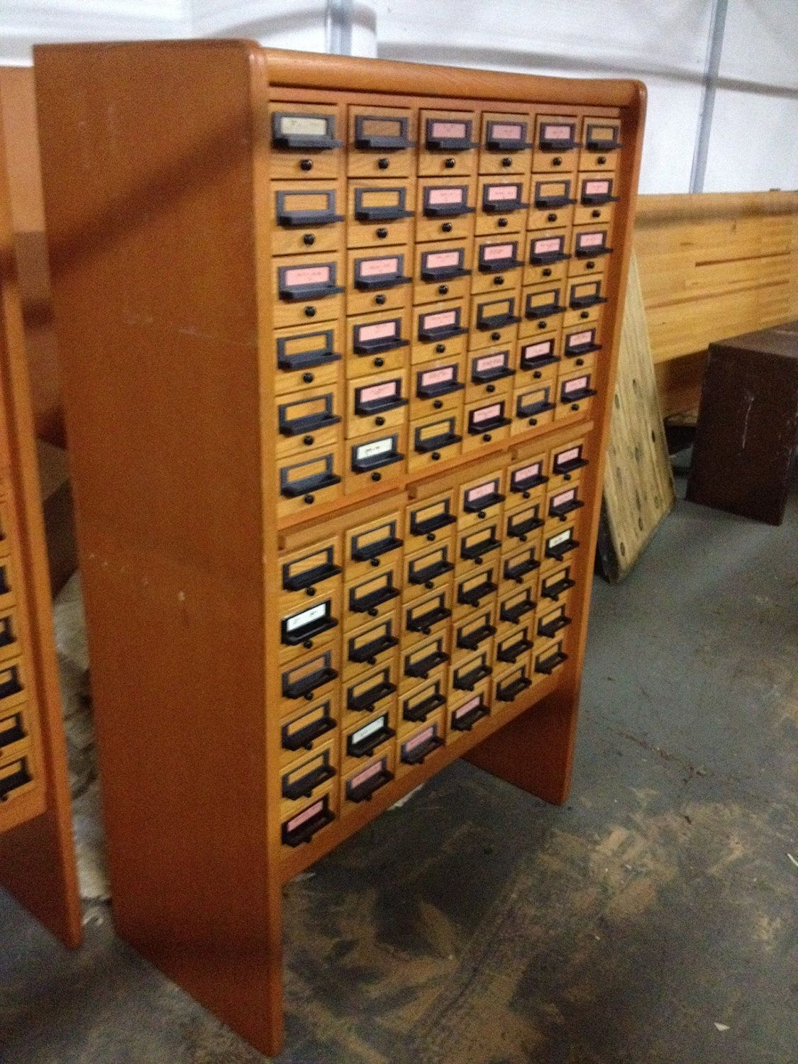 I Want This Library Card Catalog Cabinet 72 Drawers For The Home regarding sizing 1125 X 1500