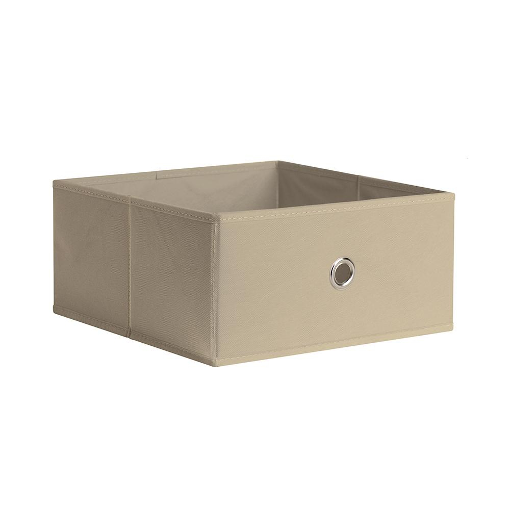 Icube Half Fabric Drawer 125 In X 59 In Sand Fabric Storage Bin intended for dimensions 1000 X 1000