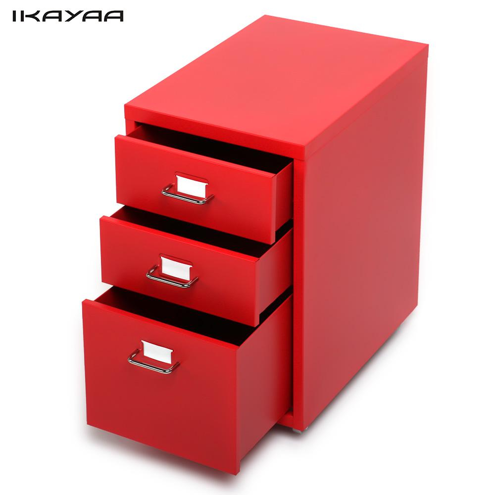 Ikayaa Metal Drawer Filing Cabinet Detachable Mobile Steel File for proportions 1000 X 1000