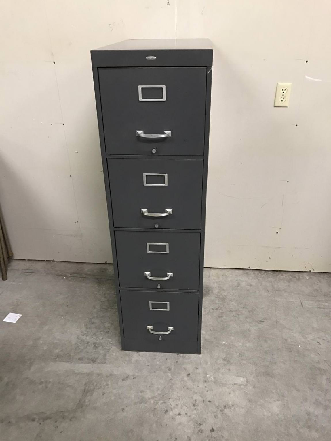 Images Of 4 Drawer Dark Gray Filing Cabinet throughout size 1150 X 1533