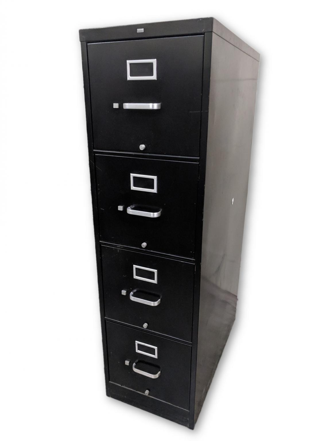 Images Of Hon Black 4 Drawer Vertical File Cabinet throughout measurements 1150 X 1533