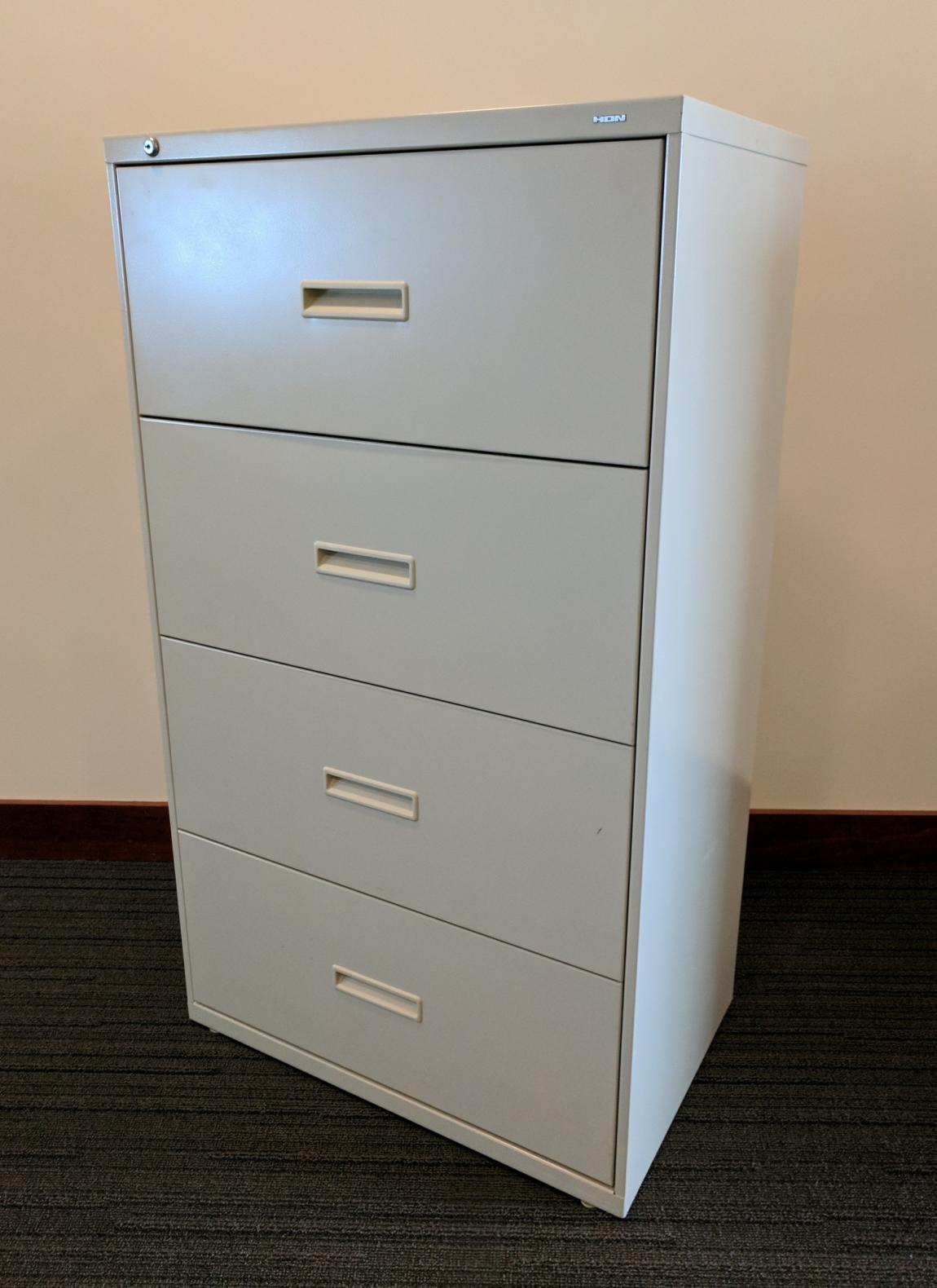 Images Of Putty Hon 4 Drawer Lateral Filing Cabinets 30 Inch Wide with regard to proportions 1150 X 1580
