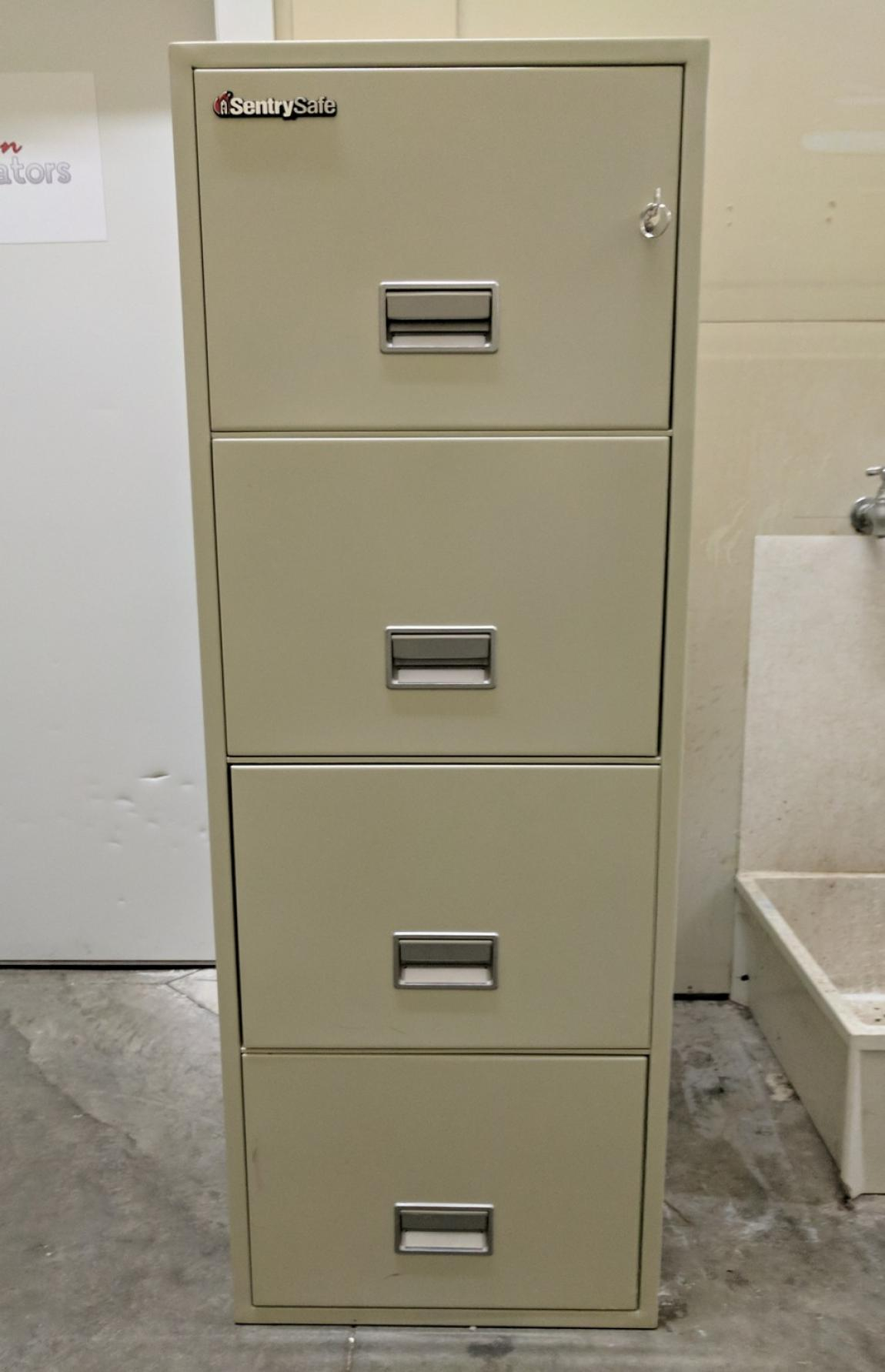 Images Of Sentry Safe Fireproof 4 Drawer Vertical Legal File Cabinet in sizing 1150 X 1783