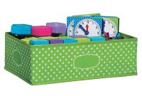 In 13837503 Lime Polka Dots Storage Bin 16 X 11 X 5 Fun pertaining to proportions 1500 X 1500