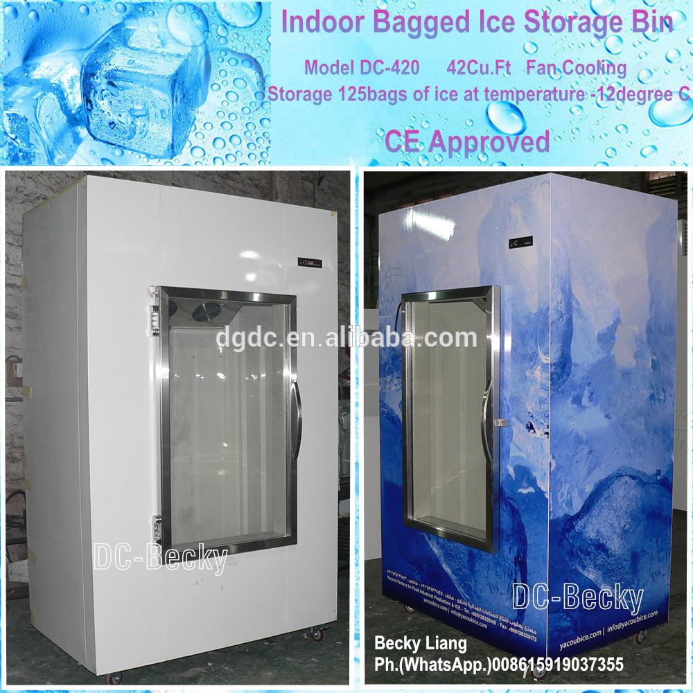 Indoor Freezer Bagged Ice Storage Bin Dc 420 With Fan Cooling System pertaining to proportions 1000 X 1000