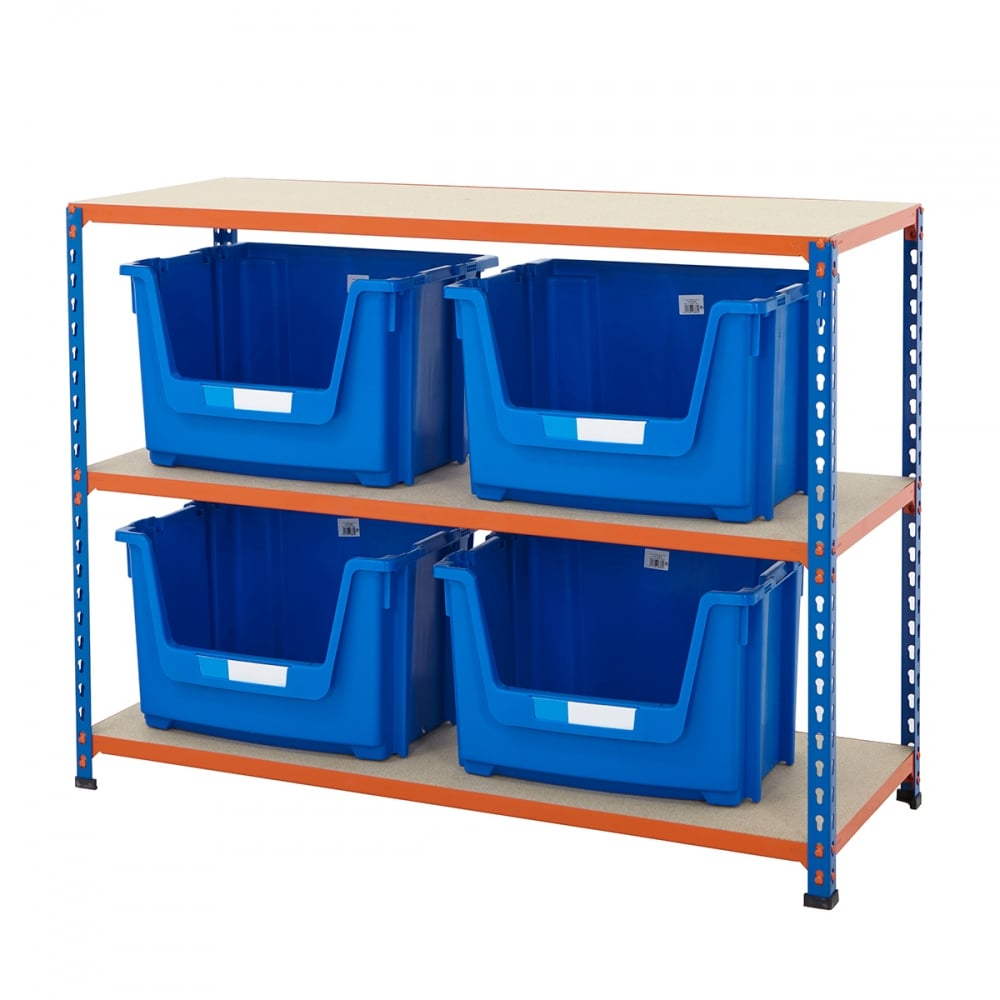 Industrial 340kg Large Plastic Storage Bin Shelving From Racking pertaining to measurements 1000 X 1000