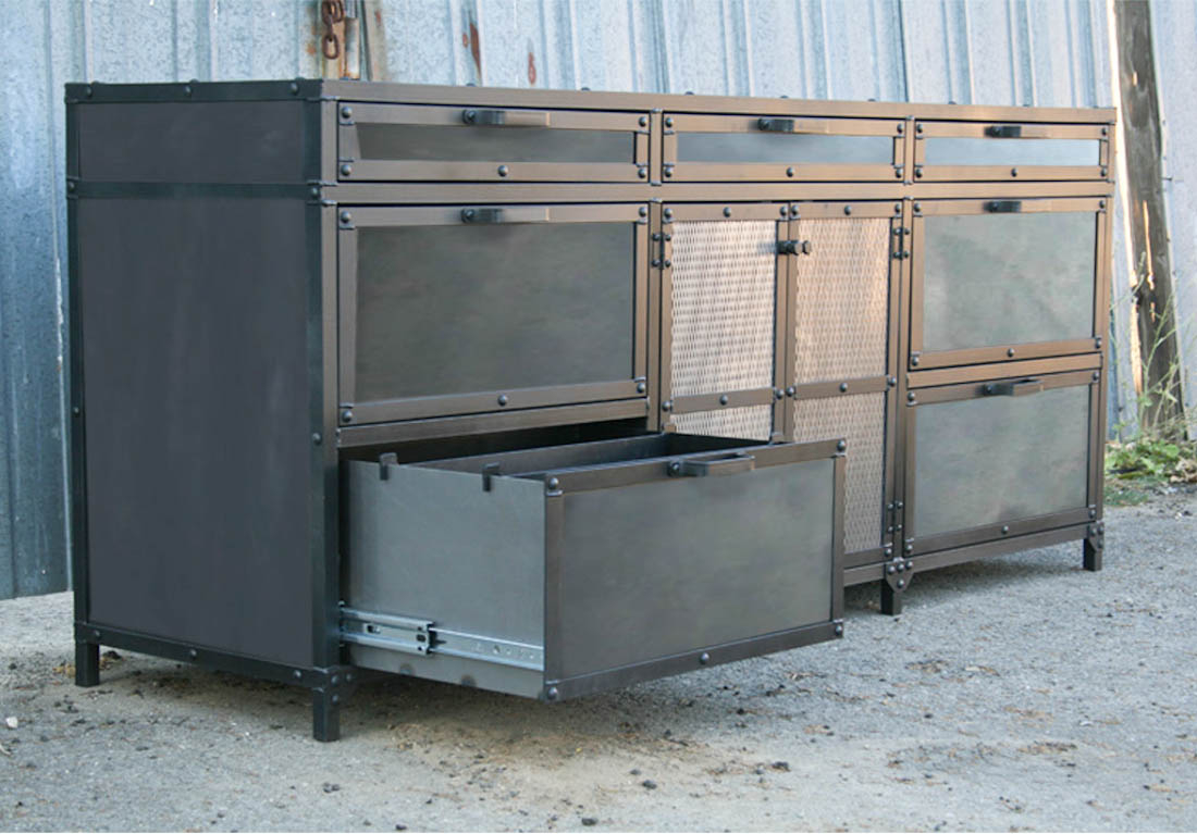 Industrial File Cabinet Combine 9 Industrial Furniture throughout measurements 1100 X 767