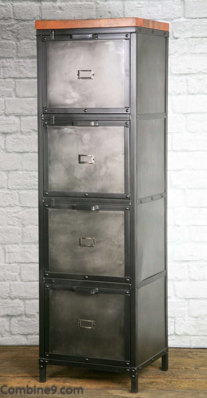 Industrial Filing Cabinet Modern Industrial File Drawer Etsy with size 794 X 1523