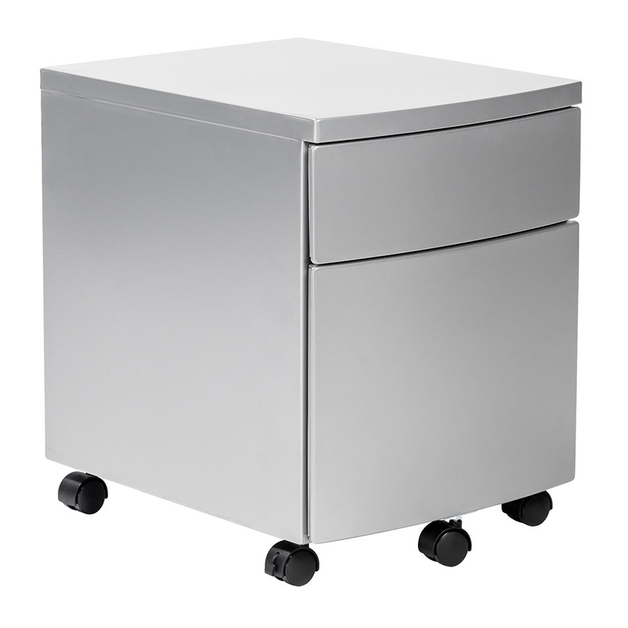 Ingo Modern Silver Filing Cabinet Euro Style Eurway within size 900 X 900